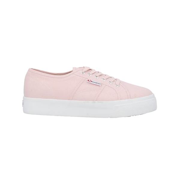 Superga Light Pink Platform Sneakers Size 8.5 - Picture 1 of 10